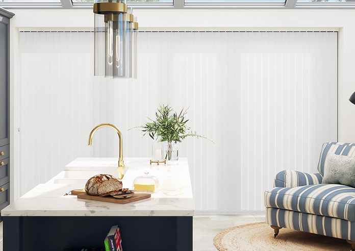 Roma, Peony White - Vertical Blind - Image 6